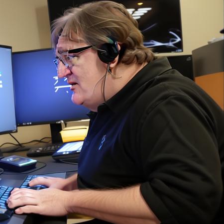 Gabe Newell aka Gaben (Valve) - Gaben_01, Stable Diffusion LoRA