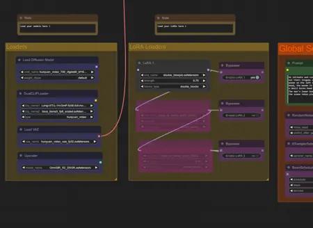Hunyuan txt2vid with TeaCache Restore Faces Upscaling and Frame Interpolation