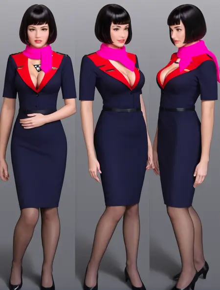 Flight Attendant QF Autism PonyXL