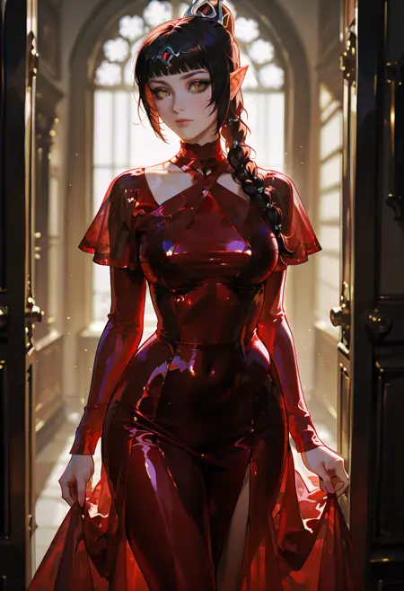 Red Latex Clothing