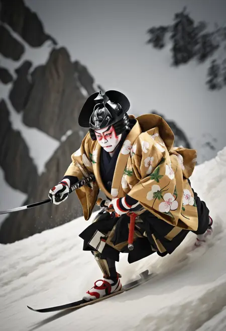 Kabuki Face SDXL Panache