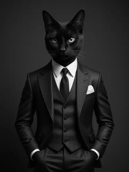 WD-suit gentleman gangster cat
