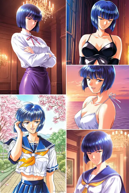 [illustrious XL] Kawarazaki Sachiko/河原崎 さちこ《河原崎家の一族》Mamoru Yokota/横田守- Artist Style