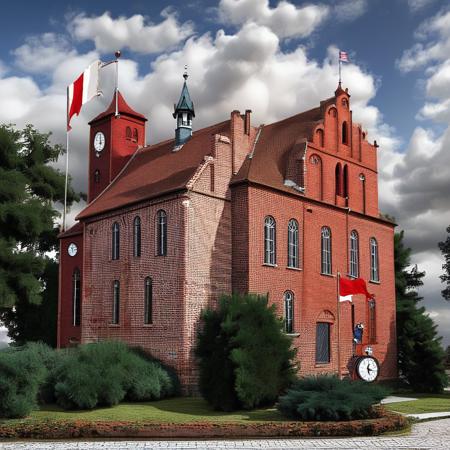 Teutonic "brick Gothic" style V1