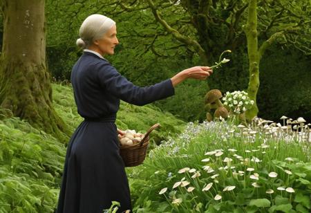 Close up Portrait of the matron guiding the Dryad Child towards wisdom, surrounded by flowers, gardens, trees, and mushrooms, nurturing and wise presence
[(inspired by Andy Goldsworthy, Harold Harvey:1.30) ::0.40], (Inspired by Andy Goldsworthy, Harold Harvey), [natural art: realistic landscapes: 0.70], [impressionist style: detailed textures: 0.60], artwork influenced by the styles of Andy Goldsworthy and Harold Harvey