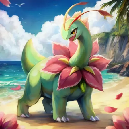 大竺葵meganium宝可梦Pokemon