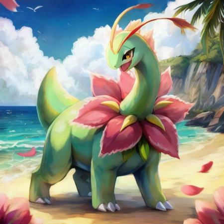 大竺葵meganium宝可梦Pokemon v1.0