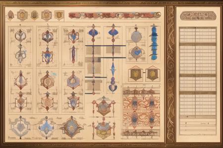 [ancient scroll diagram character sheet, proper proportions, copy paste, vibrant colors, priority order, desirable assets, rtx textures, beautiful work, superb craftsmanship, masterfully aligned, extremely intricate, detailed features, defined edges, intense focus, sdr hdri, pic vid, hyper realistic, high quality, max resolution, epic composition, cinematic lighting, full shot]:0.5