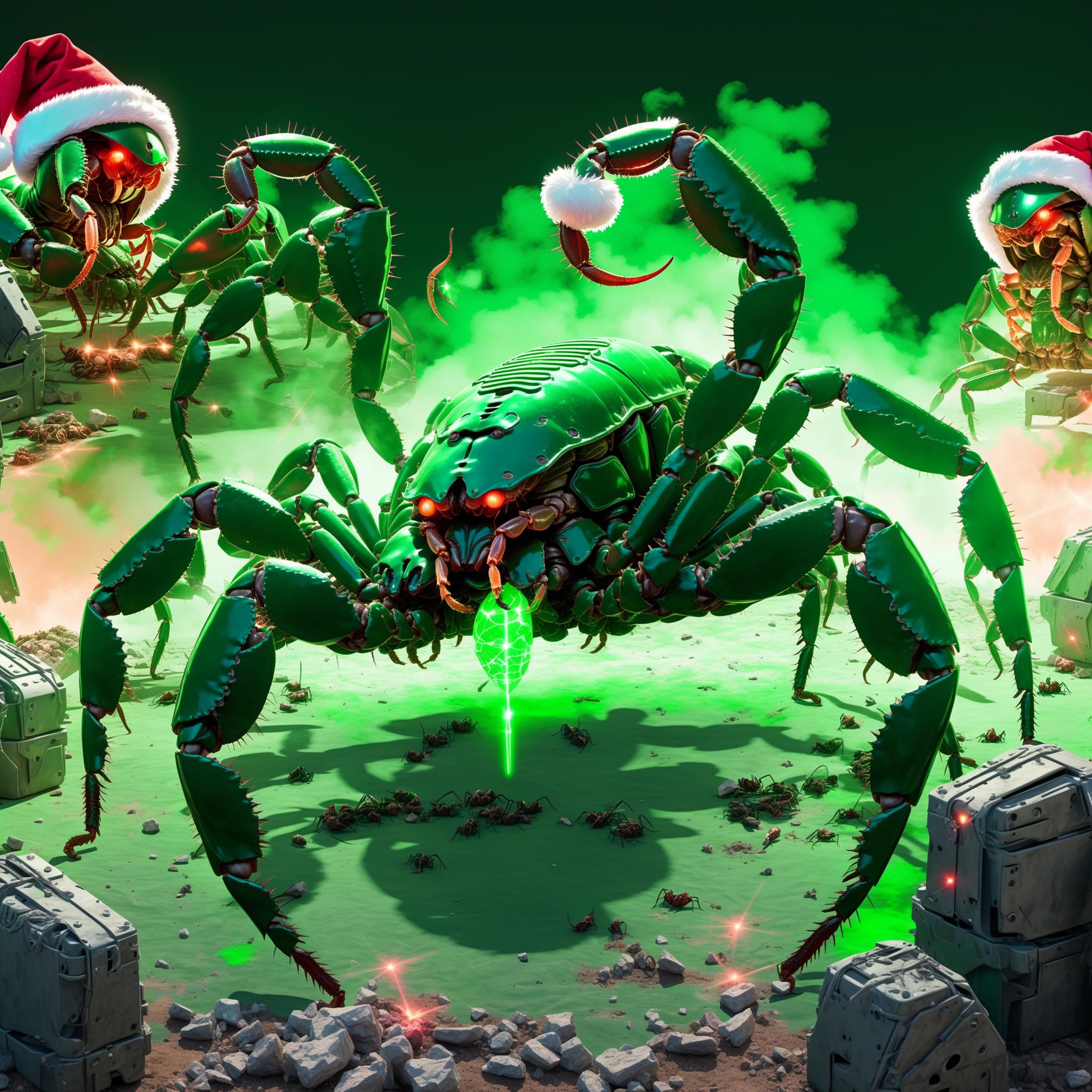 AI Overlord Santas - The Green Team LoRA image by eurotaku