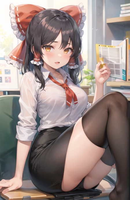 masterpiece, best quality, 1girl, looking at viewer, 
<lora:char_snnn_loha:1> , char_snnn_loha, office lady, pencil skirt, black thighhighs,