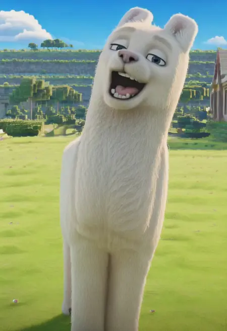 A Minecraft Movie Llama