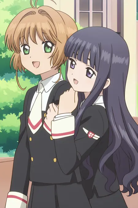 Sakura Kinomoto and Tomoyo Daidouji (Cardcaptor Sakura: Clear Card)