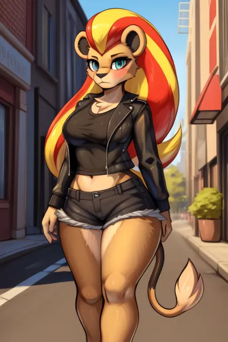 Pyroar (Female - anthro)