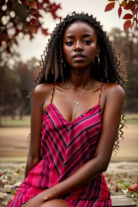 simple striped print dress