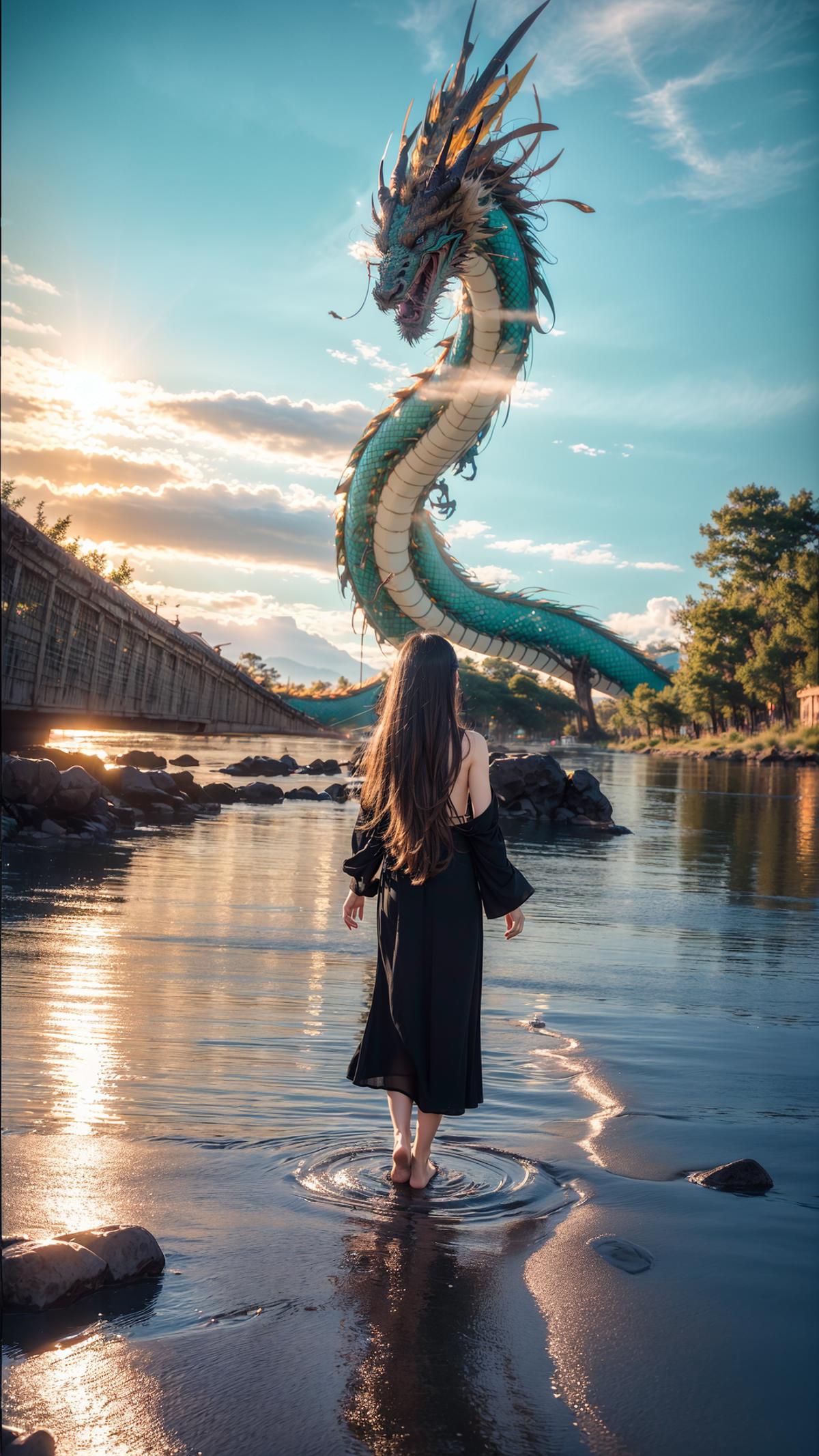 Chinese Dragon（中国龙）LoRa image by AILittlePainter