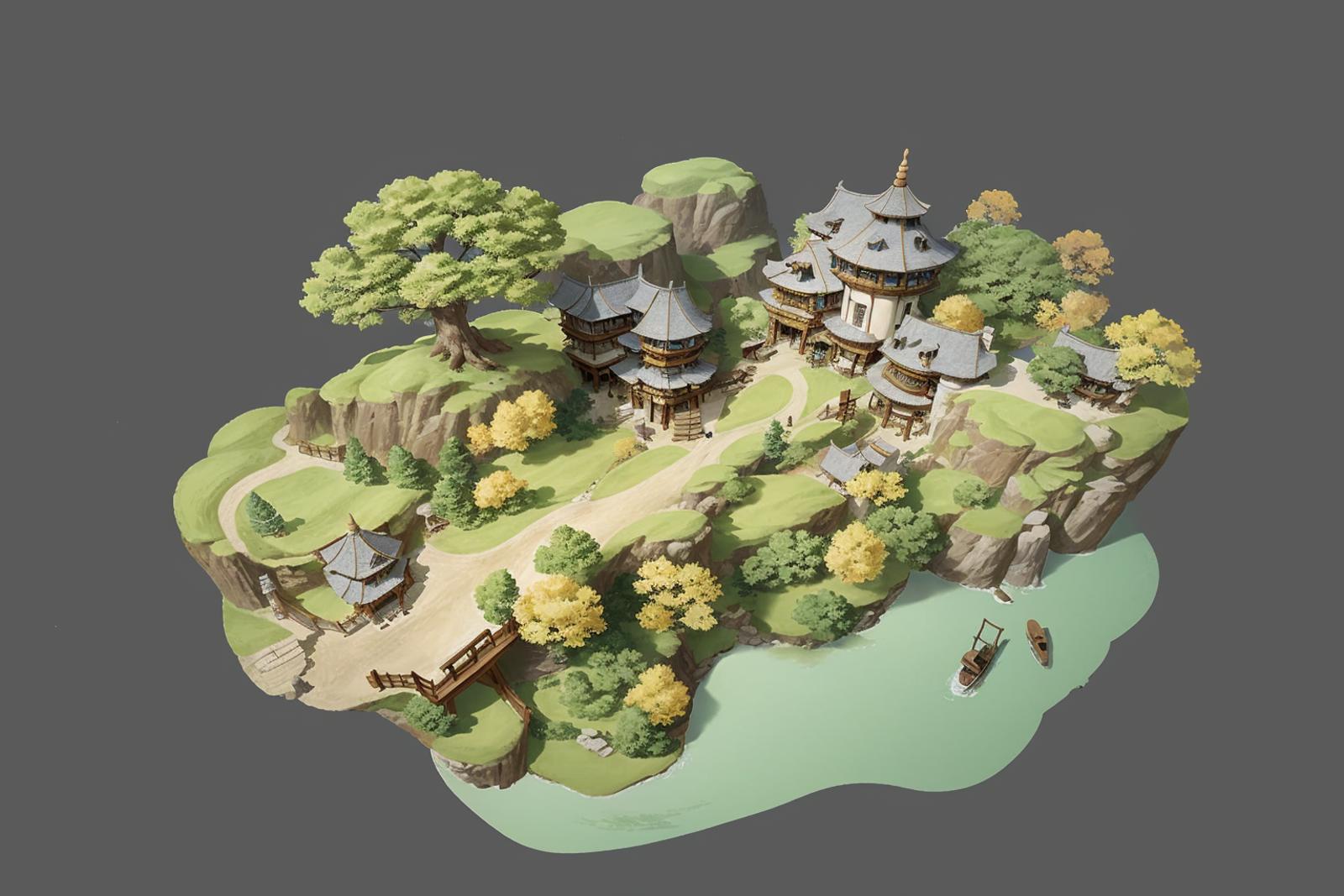 游戏沙盘（Game scenes） image by MysteriousEasternpower