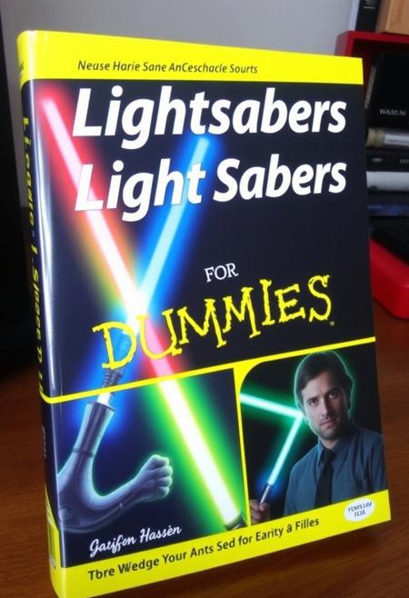"Lightsabers are for dummies" book