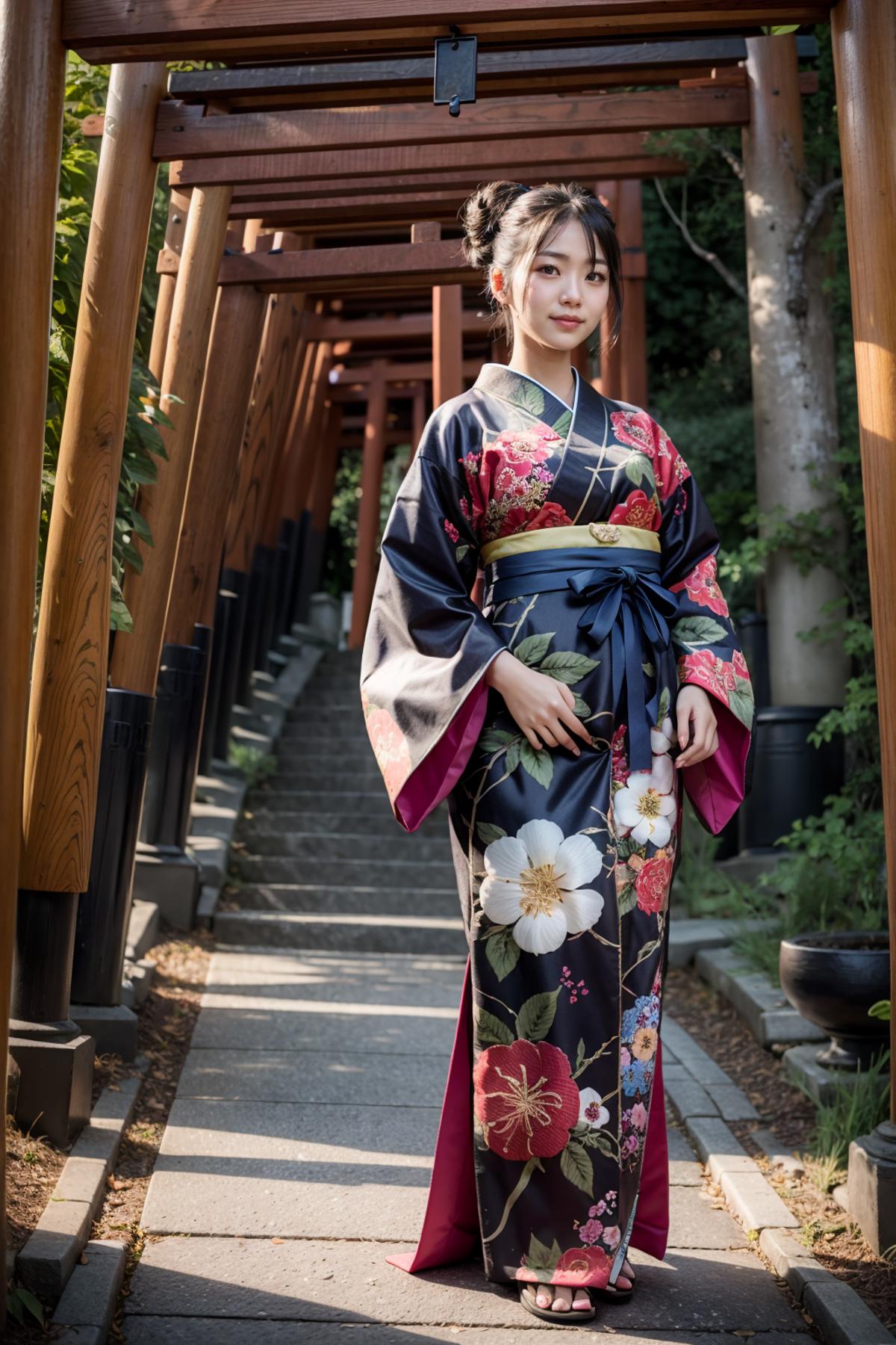 Multiple Torii / senbon Torii (multiple red torii along a path) - 千本鳥居 image by feetie