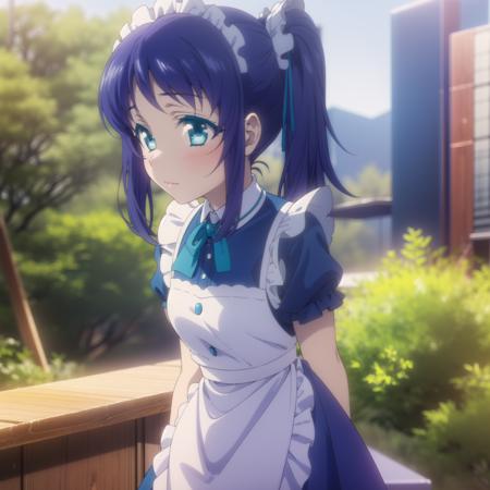  ,aatisaki,blue_hair,blue_eyes,side_ponytail, ,tisakiuniform,sailor_dress,school_uniform,serafuku,