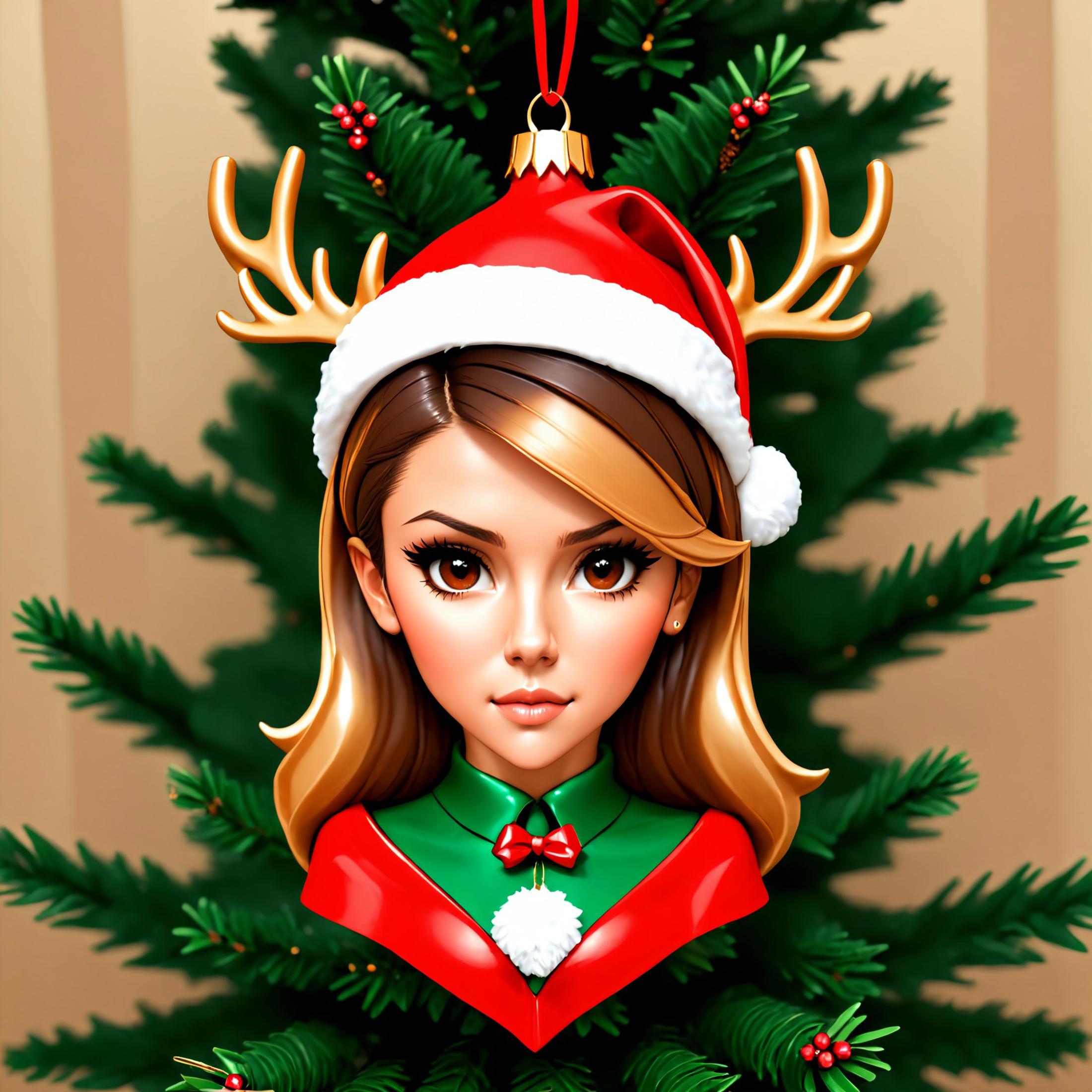 Christmas Bauble Face (Style) [SDXL] Team Red image by alexds9