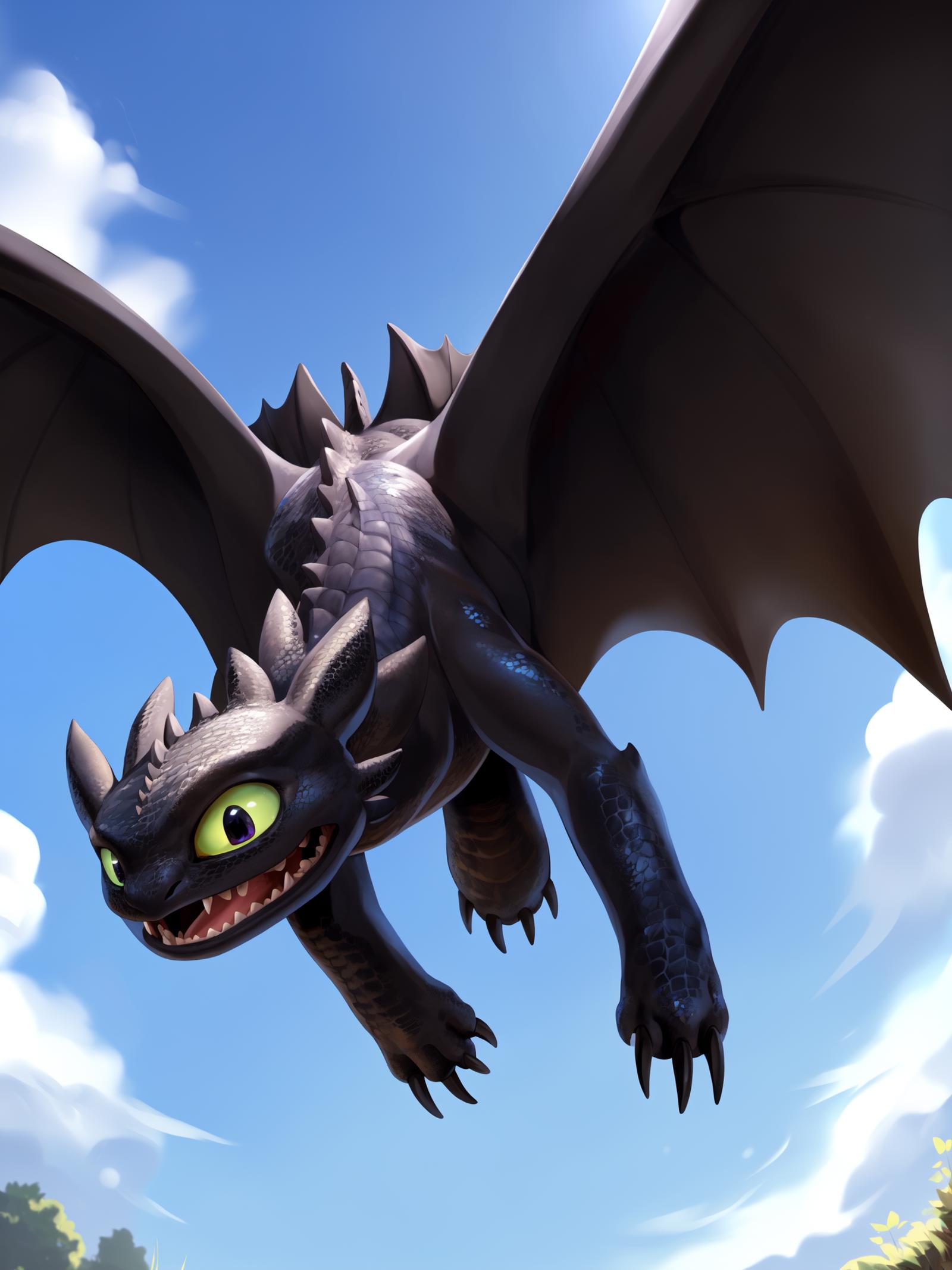 Toothless (HTTYD) image by Cynfall