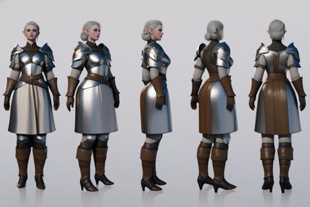 Pony Baldur's Gate 3 Turn, Multi-View, Turnaround, Model Sheet, Character Design v1.0