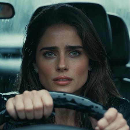 cinematic film still of  <lora:perfection style:0.1>
 <lora:detailed:0.3>
 <lora:Chiaroscuro Lighting Style:0.3>
A detailed and A perfect photo of young amanda peet a scared woman driving a car in the rain,hand focus,cinematic hand,best hand,better hand,awesome hand,different hand,1girl,solo,long hair,black hair,jewelry,teeth,blurry,lips,ring,clenched teeth,ground vehicle,realistic,car,driving,steering wheel,perfection,different color,perfect color,realistic,realism,detailed background,perfect background,different background ,perfect style, perfection style, detailed style, shallow depth of field, vignette, highly detailed, high budget, bokeh, cinemascope, moody, epic, gorgeous, film grain, grainy