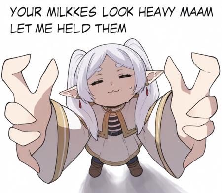 Your Milkers Look Heavy SDXL LoRA | Meme Pose [Illustrious] v1.0