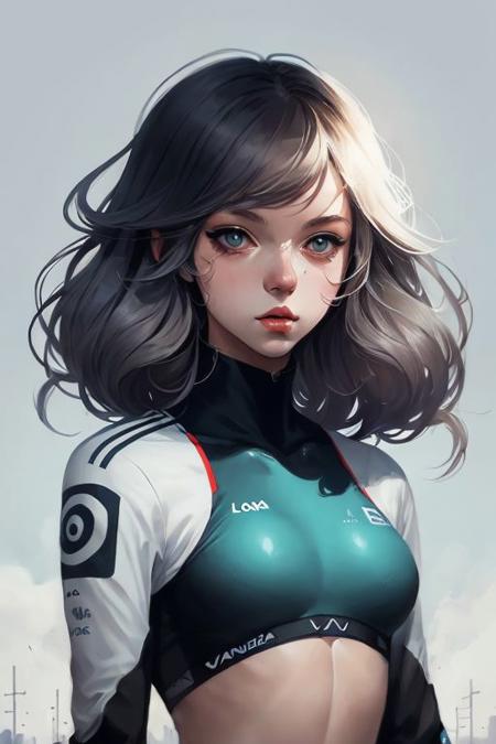 2d artwork, <lora:Vanbaarle:0.6>, a  woman, breathtaking background,