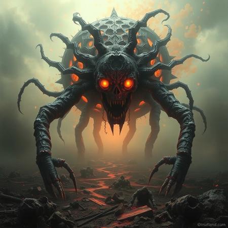 Annihilation incarnate. The creature crawls from nothingness into reality