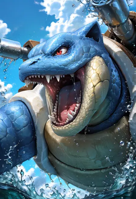 Blastoise: Cannon King | カメックス (Pokedex #0009) [Illustrious]