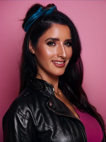 __a_photoshoot_of_alkouri__shiny_skin__cute__black_hair__grin__face_focus__fashion__tweed_jacket__bows_in_hair__pink_background__jewelry__accessories__from_the_front__beautiful__sharp_fo_306050456.png