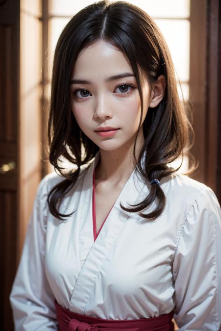 1girl , wavy hair, Hanbok,-,
(realistic, photo-realistic:1.37),(8k, RAW photo, best quality, masterpiece:1.2), cute, ultra-detailed,heart-shaped pupils,physically-based rendering, ultra high res, looking at viewer,photorealistic,realistic, solo, photorealistic, best quality,extremely detailed face,extremely detailed eyes and face, beautiful detailed eyes,absurdres, incredibly absurdres,haunting smile,childish looks, best quality, masterpiece, portrait, a photography of a beautiful girl, detailed face,  pov, (((depth of field))), pale and lustrous skin, (small breasts), neon glow, random background,  <lora:AiHayasakaV4:1>