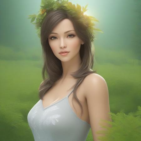 Beautiful woman, vivid, nature, detailed background, 3d <lora:3d:1>