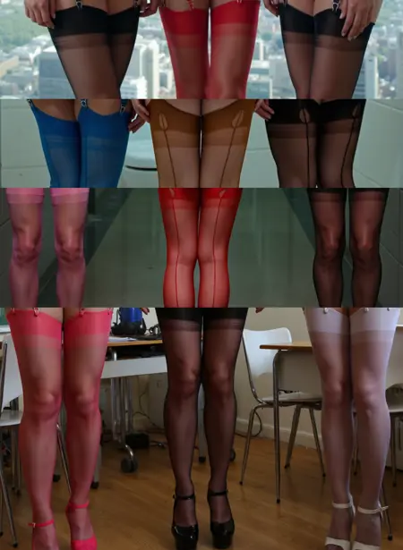Nude in garters - all colors