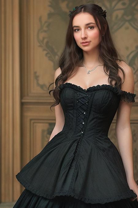 GabEllyse, masterpiece, sharp focus, photo-realistic, award winning hyper realistic photo of (Gabriella Ellyse:1) wearing a (Victorian dress), 8k ultra hd, 4k, (ultra hi definition photo), in an English castle, highest quality, best quality, <lora:GabEllyseV3:0.65>