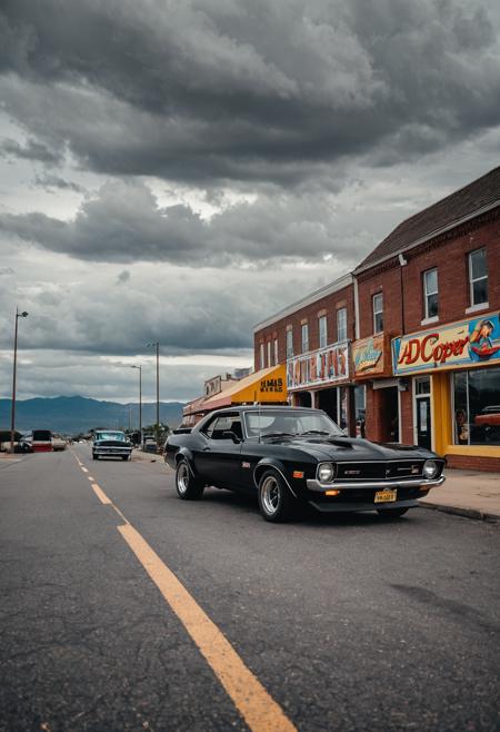 Retro arcade style Car theme <lora:ADM C-Car :1>,A.D.M. Cooper,car,classic cars,muscle cars,photography,cinematic,a black sports car parked on the side of the road with a cloudy sky in the background and a person walking on the sidewalk,with a truck in the background . ,(car, ground vehicle, motor vehicle, vehicle focus:1.1),Aramenta Dianthe Vail, . 8-bit, pixelated, vibrant, classic video game, old school gaming, reminiscent of 80s and 90s arcade games
