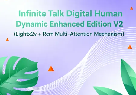 Infinite Talk Digital Human Dynamic Enhanced Edition V2 (Lightx2v + Rcm Multi-Attention Mechanism)