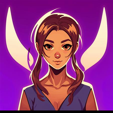 girl, woman, ponytail, female, person, cute girlfriend, happy relationship, pov, <lora:slay1-000010:1.1> slaythespire, cardart, flat colors