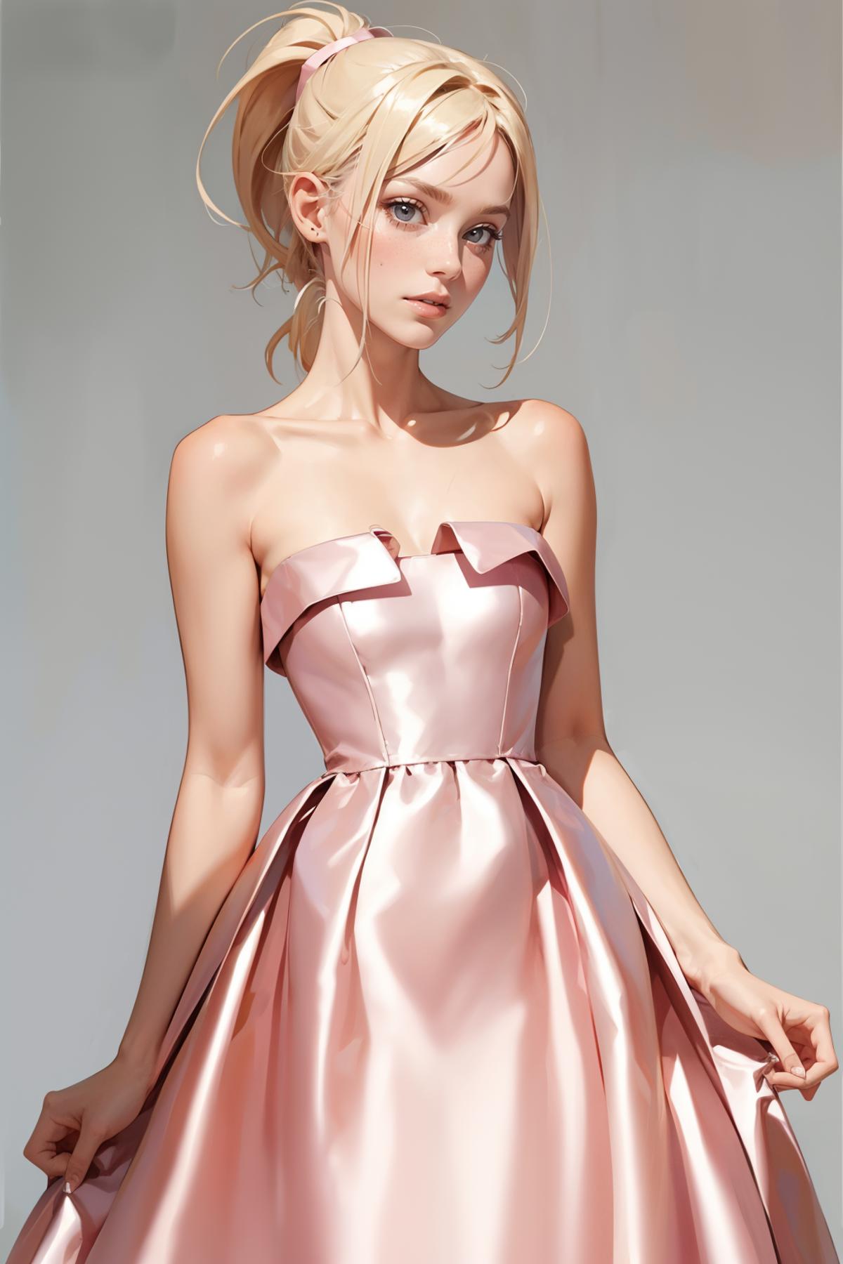 Short Vintage Light Pink Dress image by freckledvixon