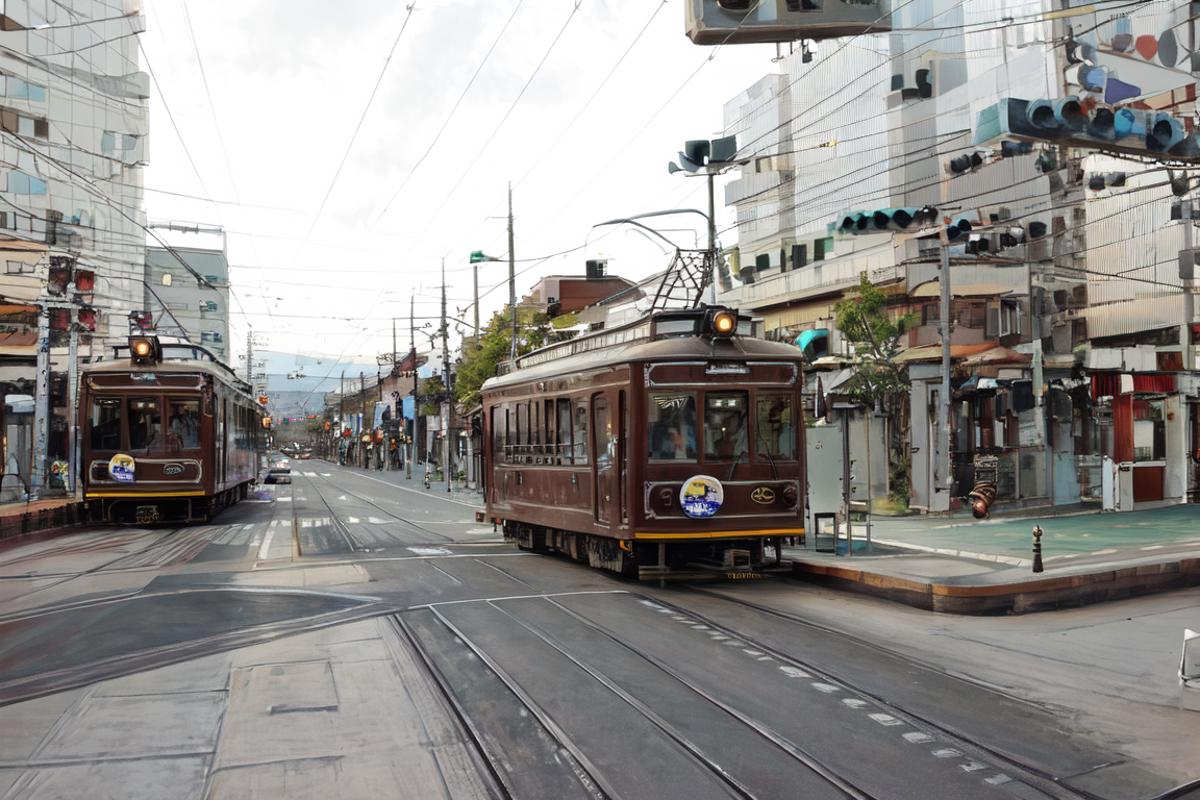 嵐電（京福電気鉄道嵐山本線）モボ21 image by swingwings