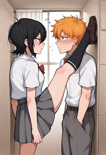 Kata-ashi Kabedon (One-legged Kabedon) 片足壁ドン Concept - Lora Pony