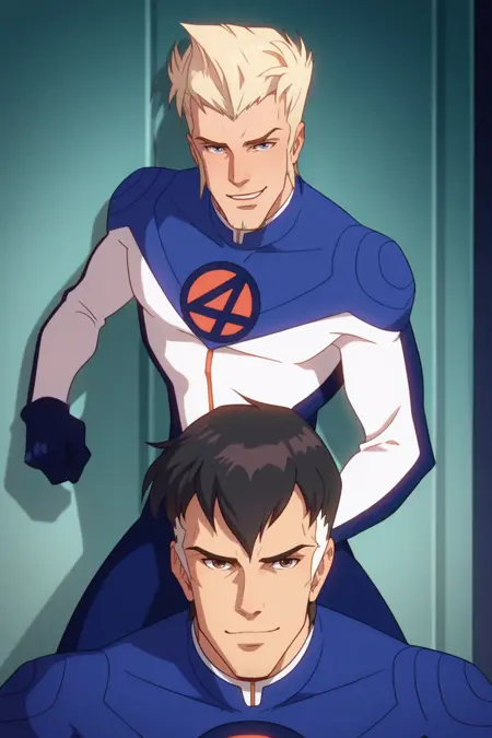 Johnny Storm / Human Torch & Reed Richards - Fantastic Four: World's Greatest Heroes - (Pony)