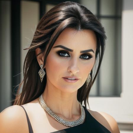 Picture, best quality, woman in the city, photo of beautiful PC<lora:PC:1.0>, black dress, make up, jewlery, looking at viewer, perfect face, perfect eyes, sharp focus, Intricate, High Detail, dramatic, photorealistic,