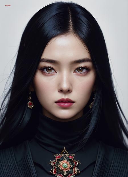 A stunning intricate full color portrait of (sks woman:1), wearing a black turtleneck, epic character composition, by ilya kuvshinov, alessio albi, nina masic, sharp focus, natural lighting, subsurface scattering, f2, 35mm, film grain, <lora:locon_irene_v1_from_v1_64_32:1>