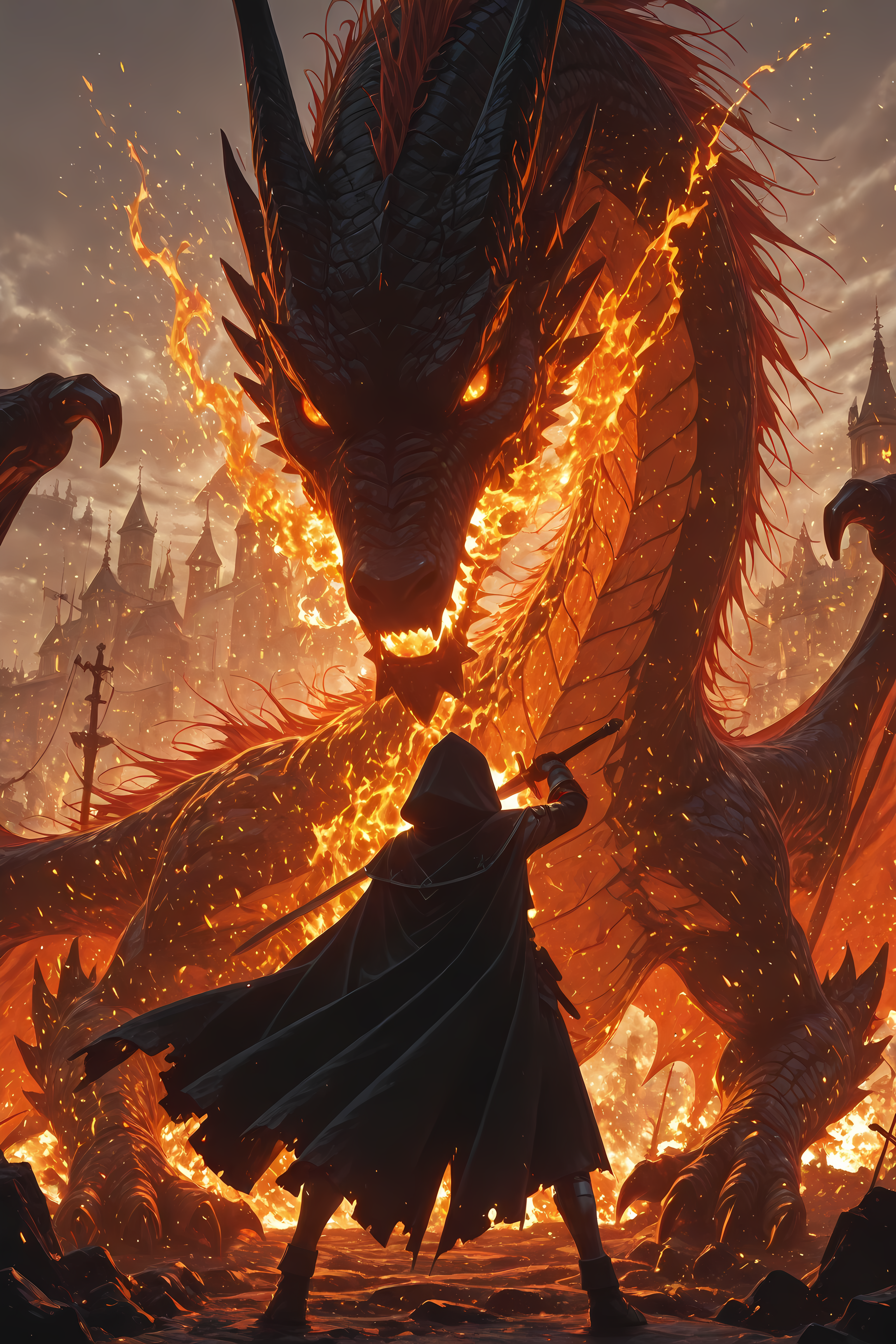 _best_quality__ultra_detailed___heroic_tale__1girl__from_behind__knight__holding_sword__cloak__fighting_stance__dragon__fire_breath__fighting_scene__cinematic_lighting__vivid_color_light_285570225.png