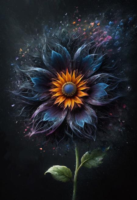 Completely black screen, absolutely nothing, pure black, detailed, but the celtic rainbow flower, featuring a stark black background with no discernible elements except for a meticulously detailed Celtic rainbow flower in the center. The flower should be intricately designed, with each petal showcasing vibrant colors of the rainbow, creating a striking contrast against the darkness of the background. The overall composition should evoke a sense of mystery and wonder, drawing the viewer's focus to the radiant beauty of the flower amidst the void. (intricately designed), (vibrant colors), (mystery), (wonder), (striking contrast), (radiant beauty)