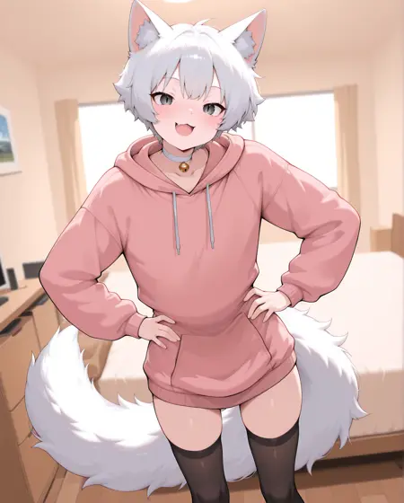 Humanized Boykisser aka Silly cat humanization