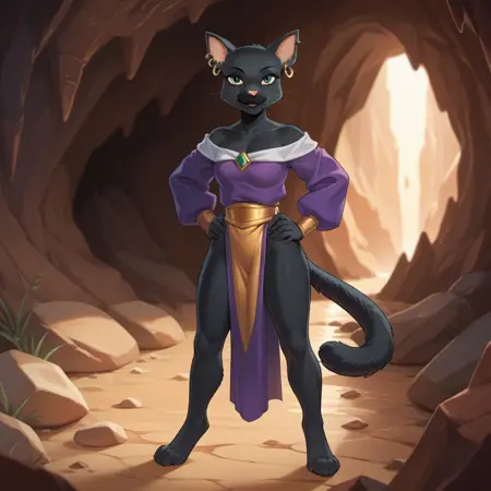 Ebony the cat