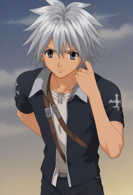 Haru Glory 1boy 1male Anime Silver hair Silver eyes